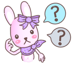 BunnyPirl - A pink-purple rabbit (TH) sticker #12084331