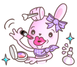 BunnyPirl - A pink-purple rabbit (TH) sticker #12084338