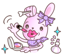 BunnyPirl - A pink-purple rabbit (TH) sticker #12084338