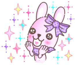 BunnyPirl - A pink-purple rabbit (TH) sticker #12084339