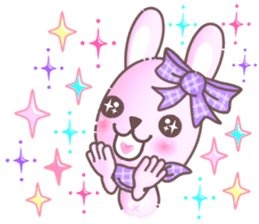 BunnyPirl - A pink-purple rabbit (TH) sticker #12084339
