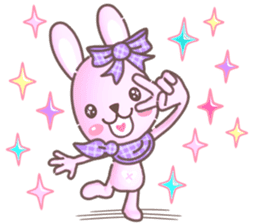BunnyPirl - A pink-purple rabbit (TH) sticker #12084340