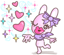 BunnyPirl - A pink-purple rabbit (TH) sticker #12084341