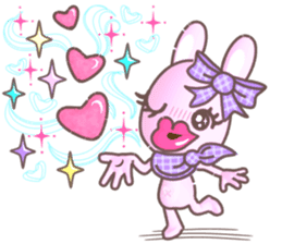 BunnyPirl - A pink-purple rabbit (TH) sticker #12084341