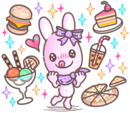 BunnyPirl - A pink-purple rabbit (TH) sticker #12084343