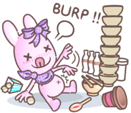 BunnyPirl - A pink-purple rabbit (TH) sticker #12084344