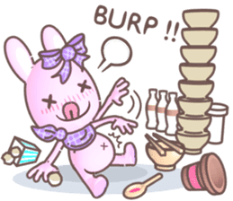 BunnyPirl - A pink-purple rabbit (TH) sticker #12084344