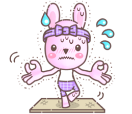 BunnyPirl - A pink-purple rabbit (TH) sticker #12084346