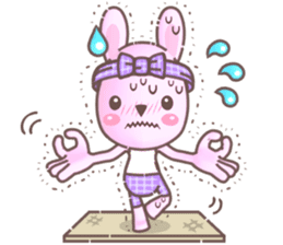 BunnyPirl - A pink-purple rabbit (TH) sticker #12084346