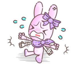 BunnyPirl - A pink-purple rabbit (TH) sticker #12084351