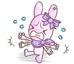 BunnyPirl - A pink-purple rabbit (TH) sticker #12084351