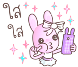 BunnyPirl - A pink-purple rabbit (TH) sticker #12084359