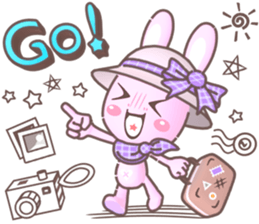 BunnyPirl - A pink-purple rabbit (TH) sticker #12084362