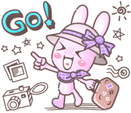 BunnyPirl - A pink-purple rabbit (TH) sticker #12084362