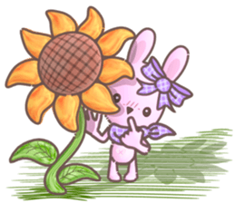 BunnyPirl - A pink-purple rabbit (TH) sticker #12084365