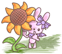 BunnyPirl - A pink-purple rabbit (TH) sticker #12084365