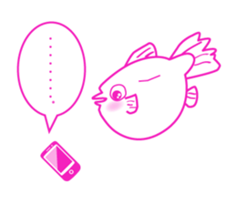 Kansai dialect the blowfish of Kurokawa sticker #12170151