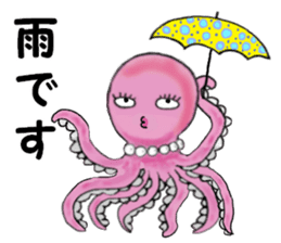 Pink Octopus, the cute & cool girls. sticker #12200479