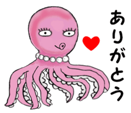 Pink Octopus, the cute & cool girls. sticker #12200480