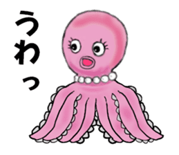 Pink Octopus, the cute & cool girls. sticker #12200483