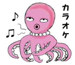 Pink Octopus, the cute & cool girls. sticker #12200488