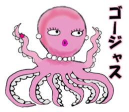 Pink Octopus, the cute & cool girls. sticker #12200491
