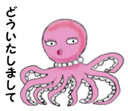 Pink Octopus, the cute & cool girls. sticker #12200502