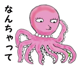 Pink Octopus, the cute & cool girls. sticker #12200508