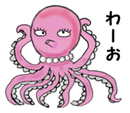 Pink Octopus, the cute & cool girls. sticker #12200517