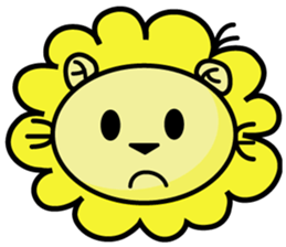 BEN LION LOVE YOU FACE STICKER sticker #12410744