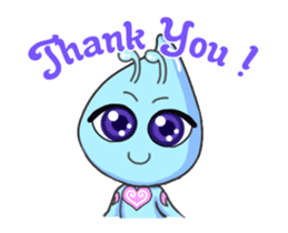 Flying "Pleia" The Cute Alien sticker #12451599