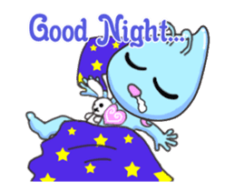 Flying "Pleia" The Cute Alien sticker #12451606