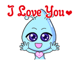 Flying "Pleia" The Cute Alien sticker #12451609