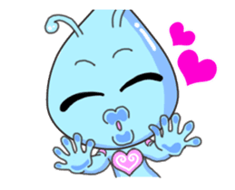 Flying "Pleia" The Cute Alien sticker #12451611