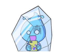 Flying "Pleia" The Cute Alien sticker #12451619