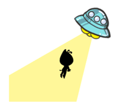 Flying "Pleia" The Cute Alien sticker #12451621