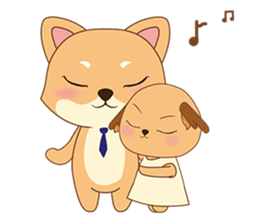 Shiba&deer daily life sticker #12461349