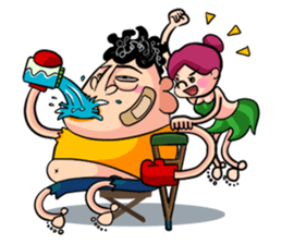 Fat boy x Naughty Girl sticker #12693013