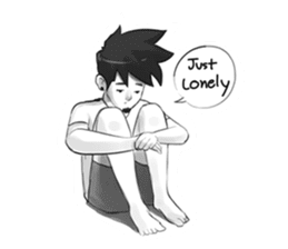 " Lonely " sticker #12705326