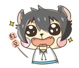 Curl cat sticker #12709913