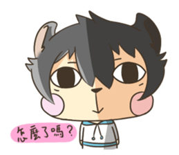 Curl cat sticker #12709919