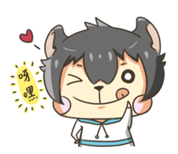 Curl cat sticker #12709931