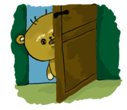 Popo-kun the ugly and cute bear sticker #12763331