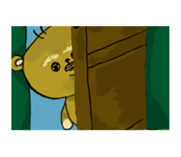 Popo-kun the ugly and cute bear sticker #12763332