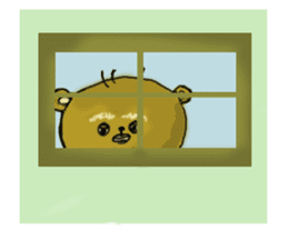 Popo-kun the ugly and cute bear sticker #12763339