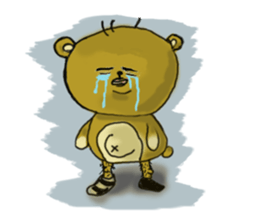 Popo-kun the ugly and cute bear sticker #12763345