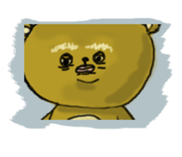 Popo-kun the ugly and cute bear sticker #12763349
