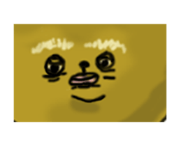 Popo-kun the ugly and cute bear sticker #12763350