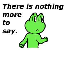 Cute and energetic frog sticker #12798138