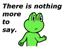 Cute and energetic frog sticker #12798138